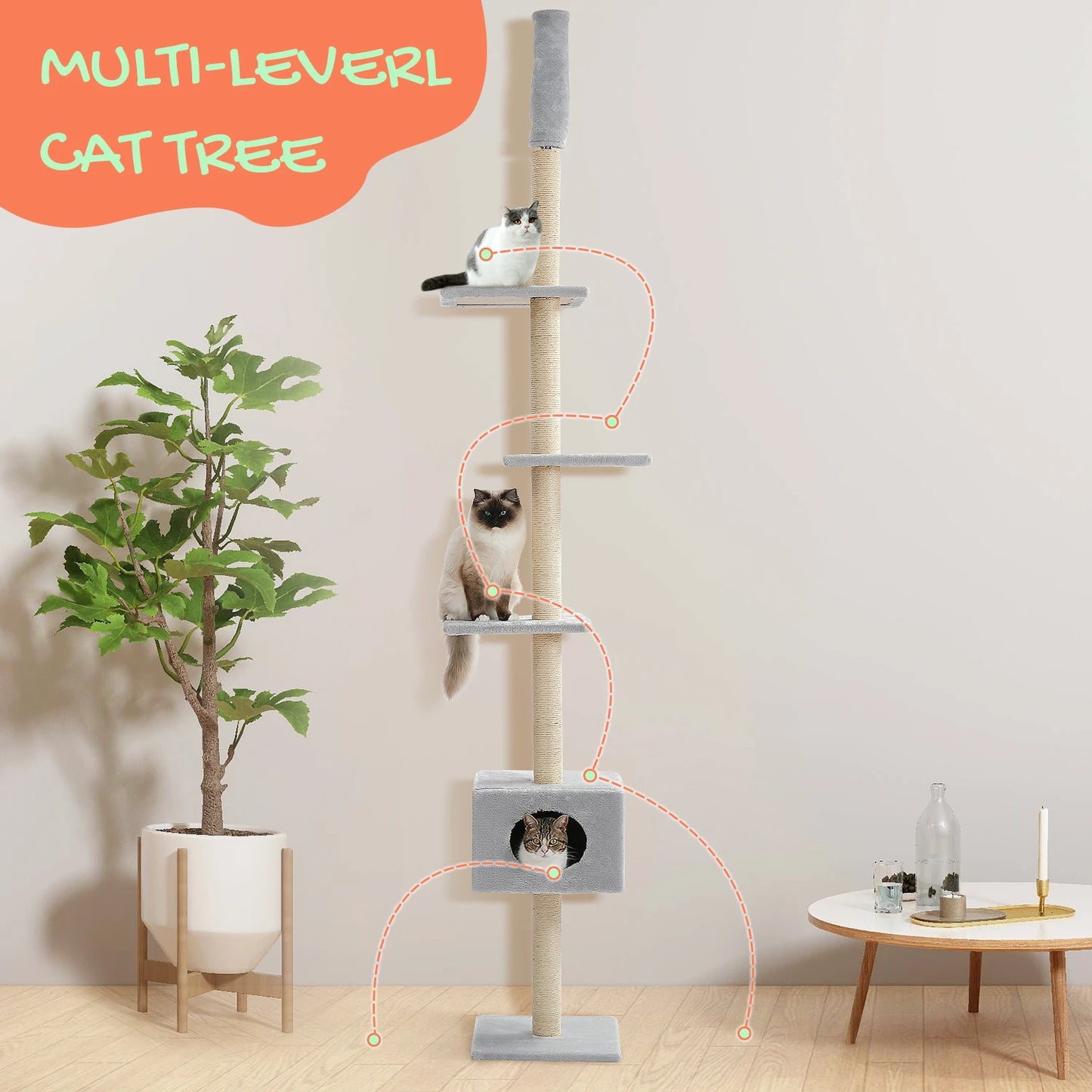 Cat scratcher tower