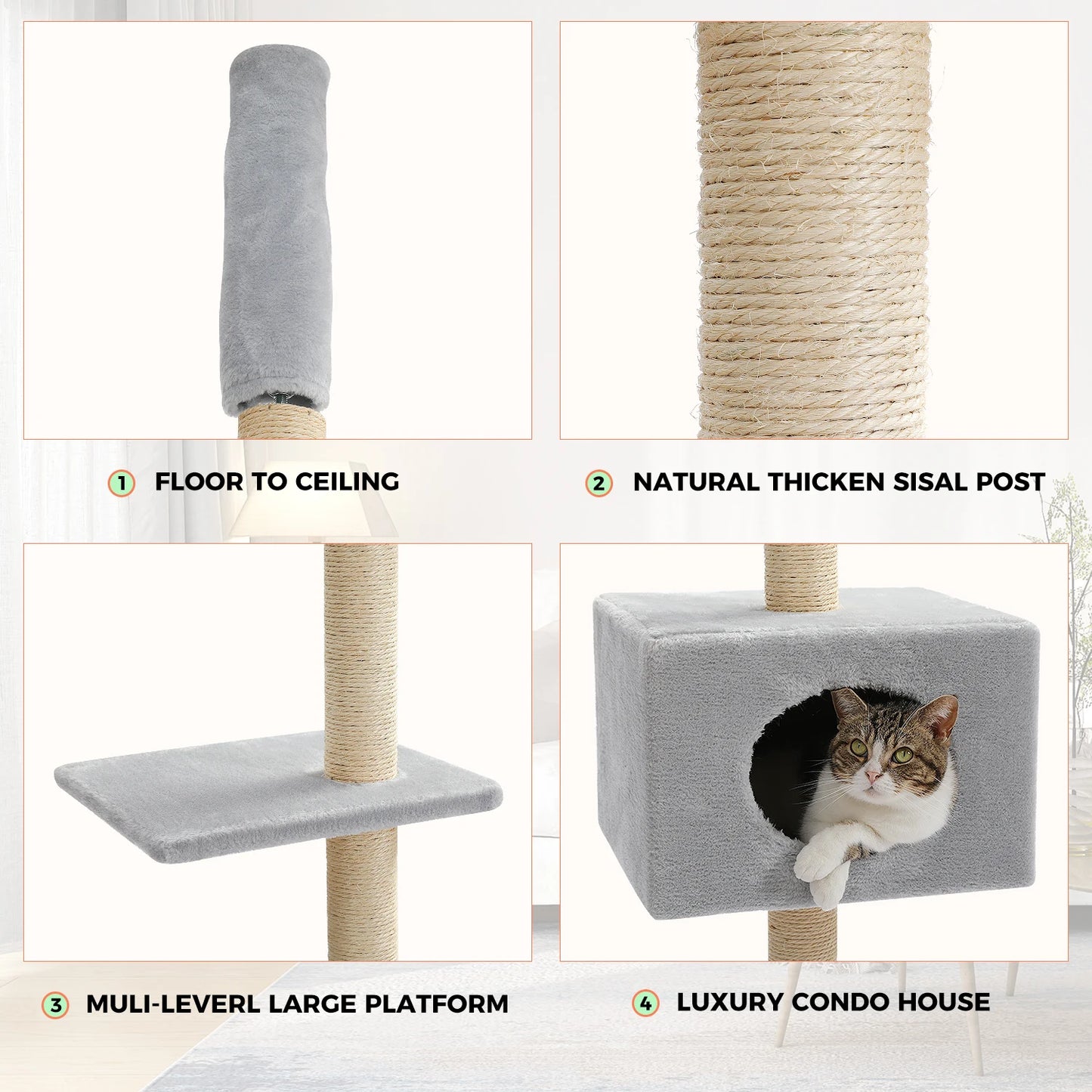 Cat scratcher tower