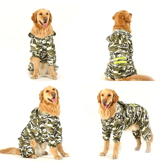 Dog Jumpsuit Rain Coat