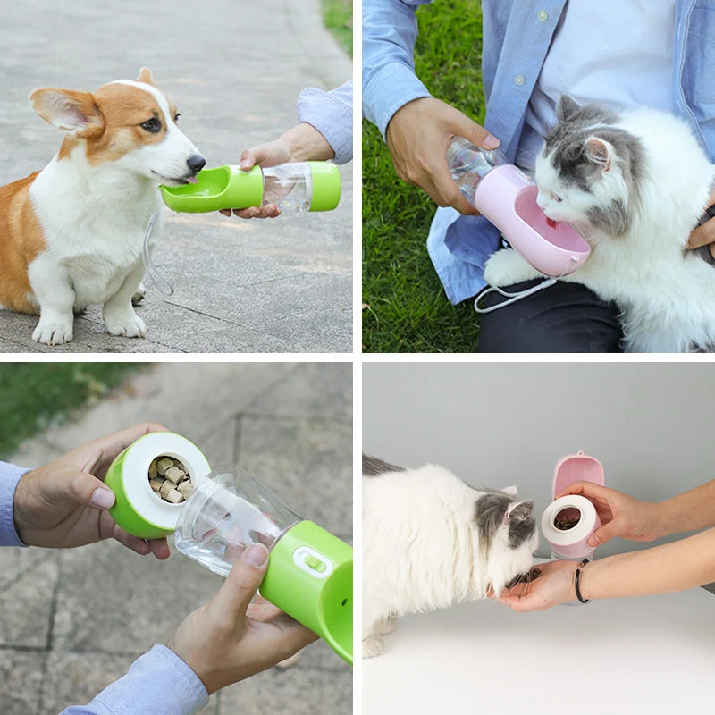 Pet portable feeder and  Water Bottle