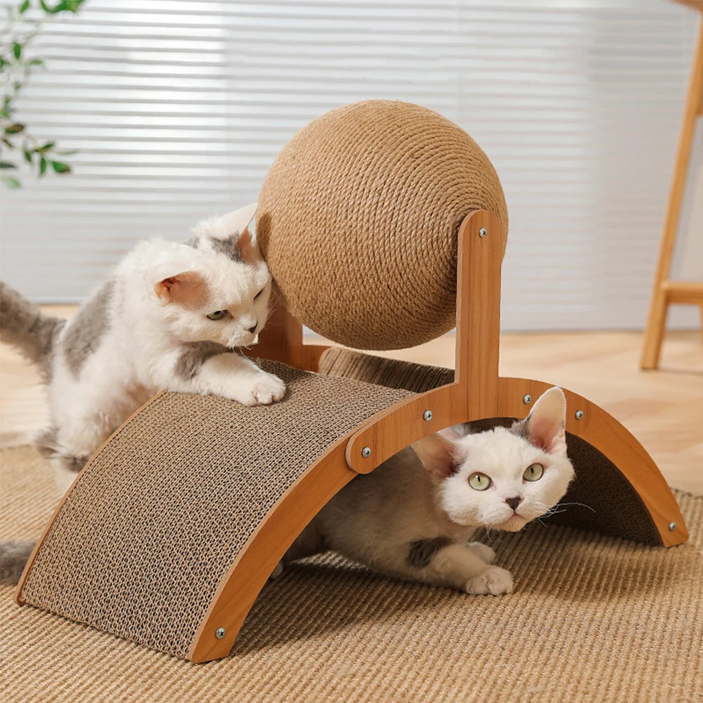 Wooden Cat Scratcher