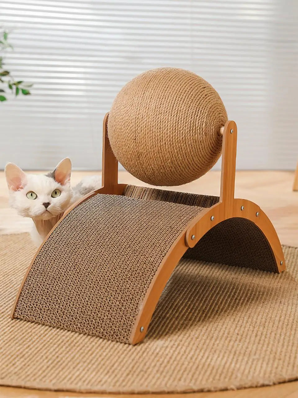 Wooden Cat Scratcher