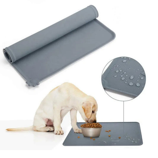 Pet bowl with anti slippery water proof mat