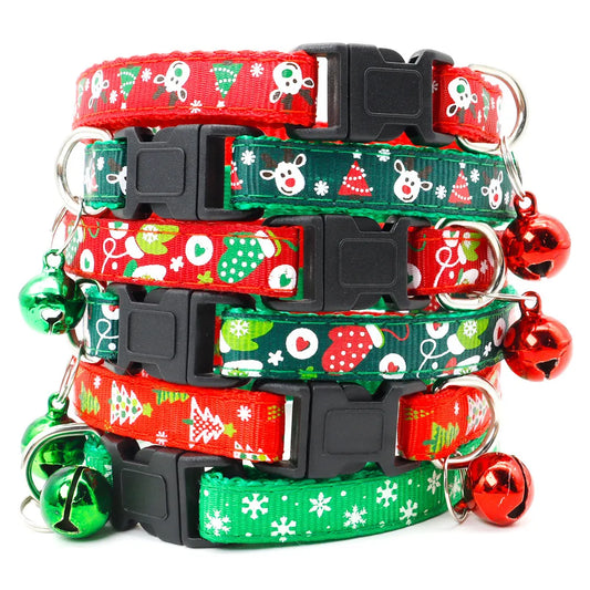 Christmas dog collar