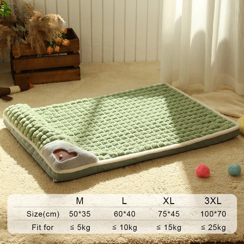 sleeping cat and dog mat