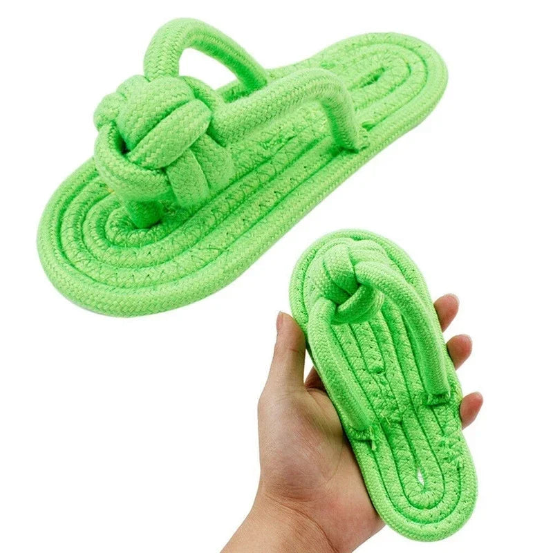 Dog Chewing Toy Cotton Slipper