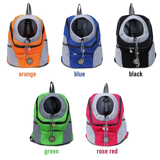 Double shoulder pet travel backpack