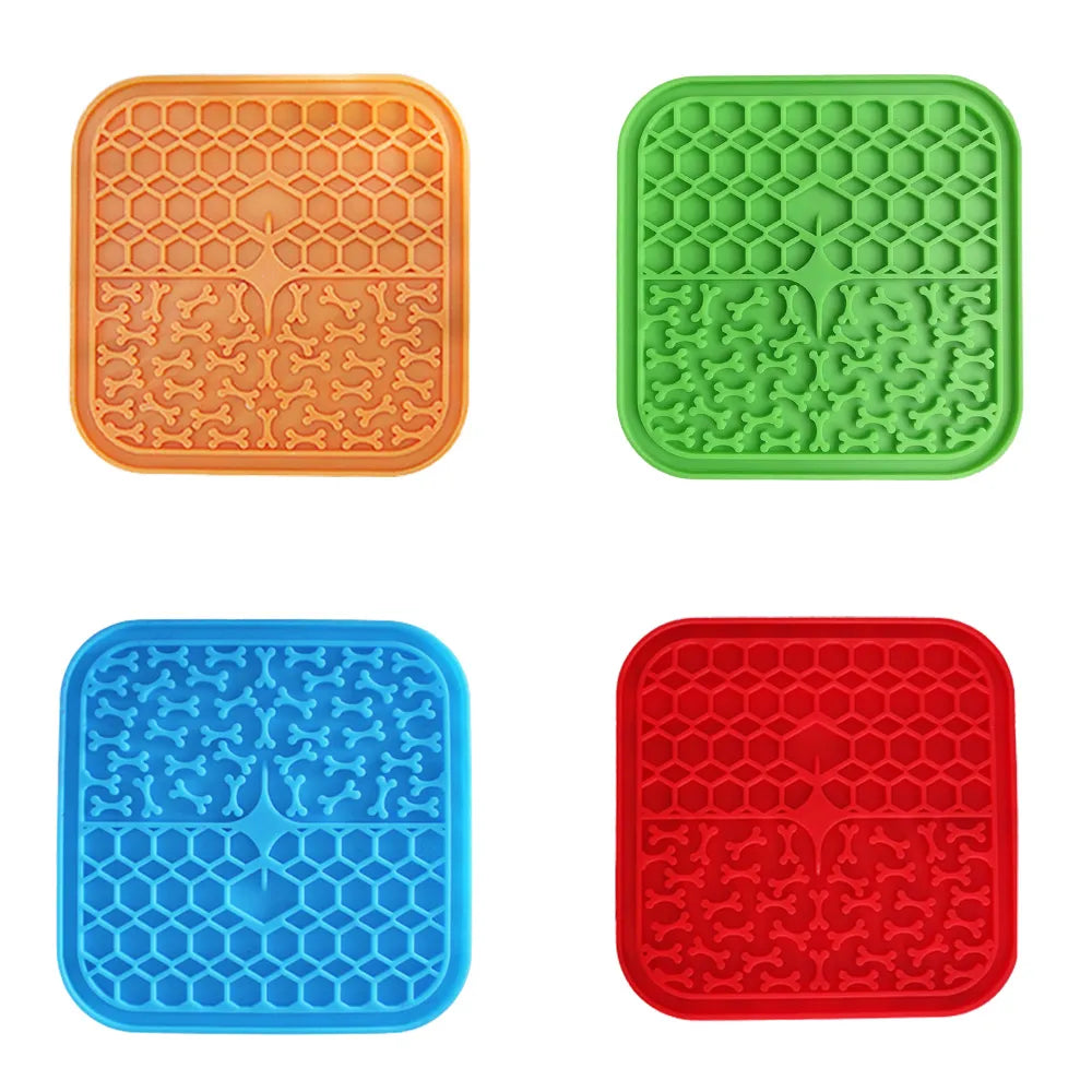 Silicone licking pad