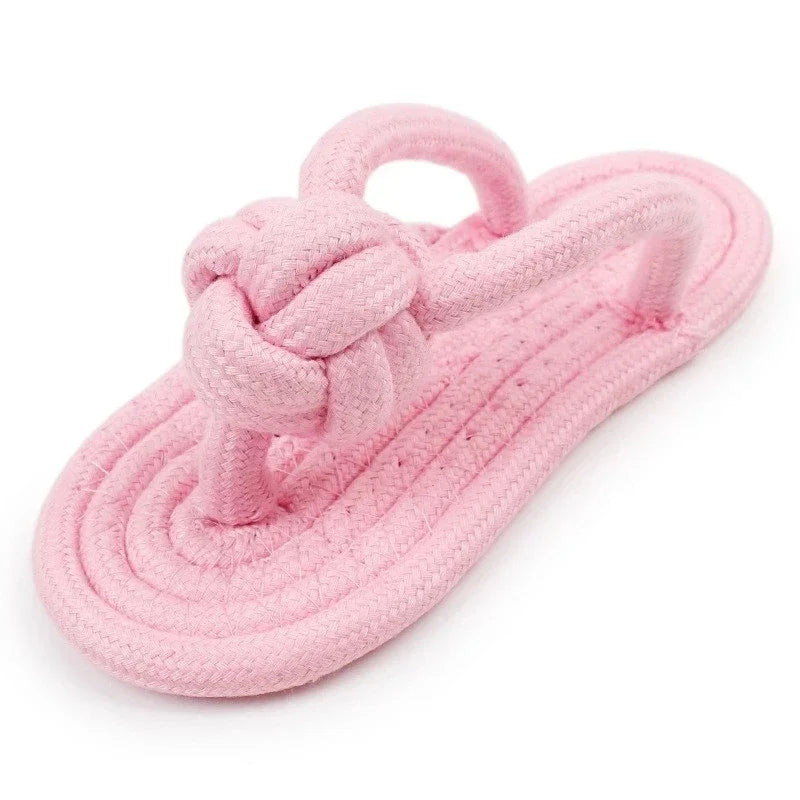 Dog Chewing Toy Cotton Slipper