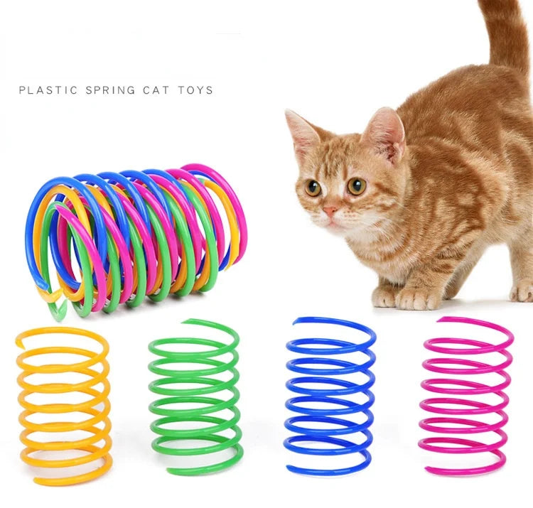 Cat spring toy