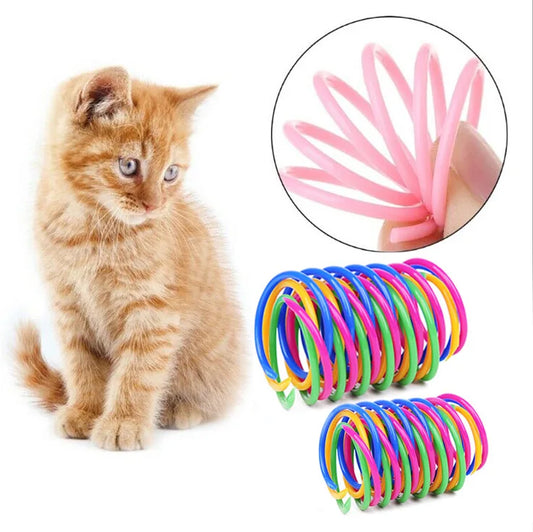 Cat spring toy