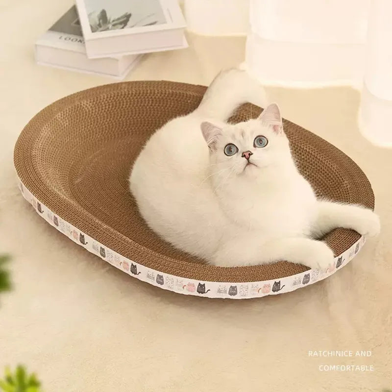 Cat scratcher bed