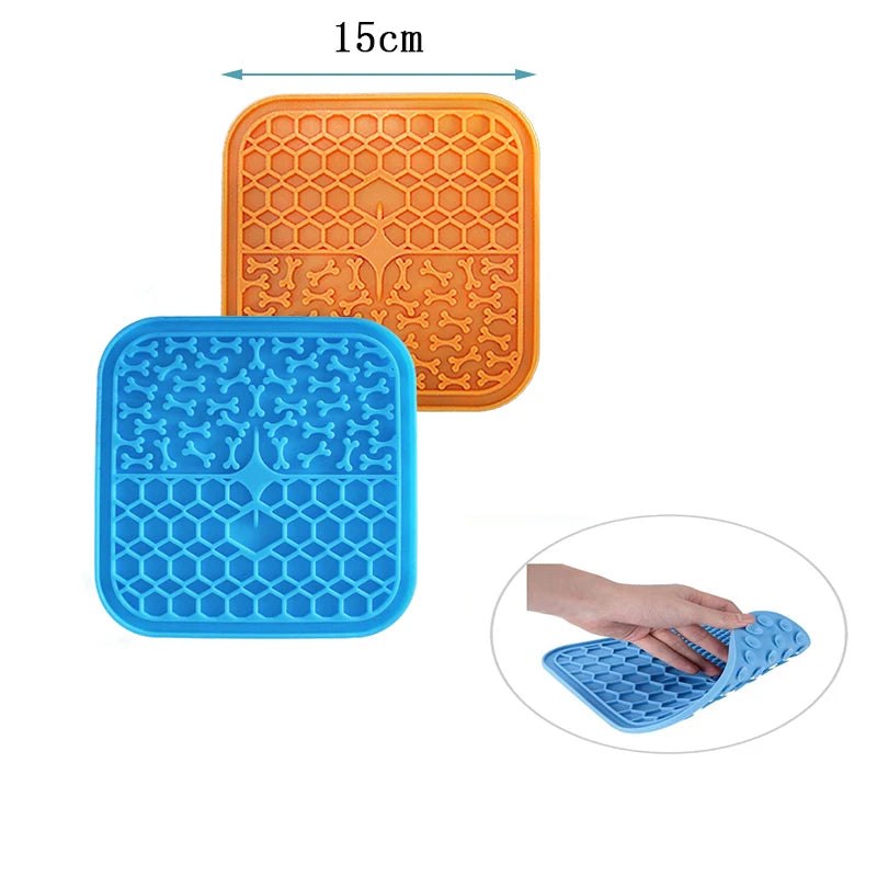 Silicone licking pad