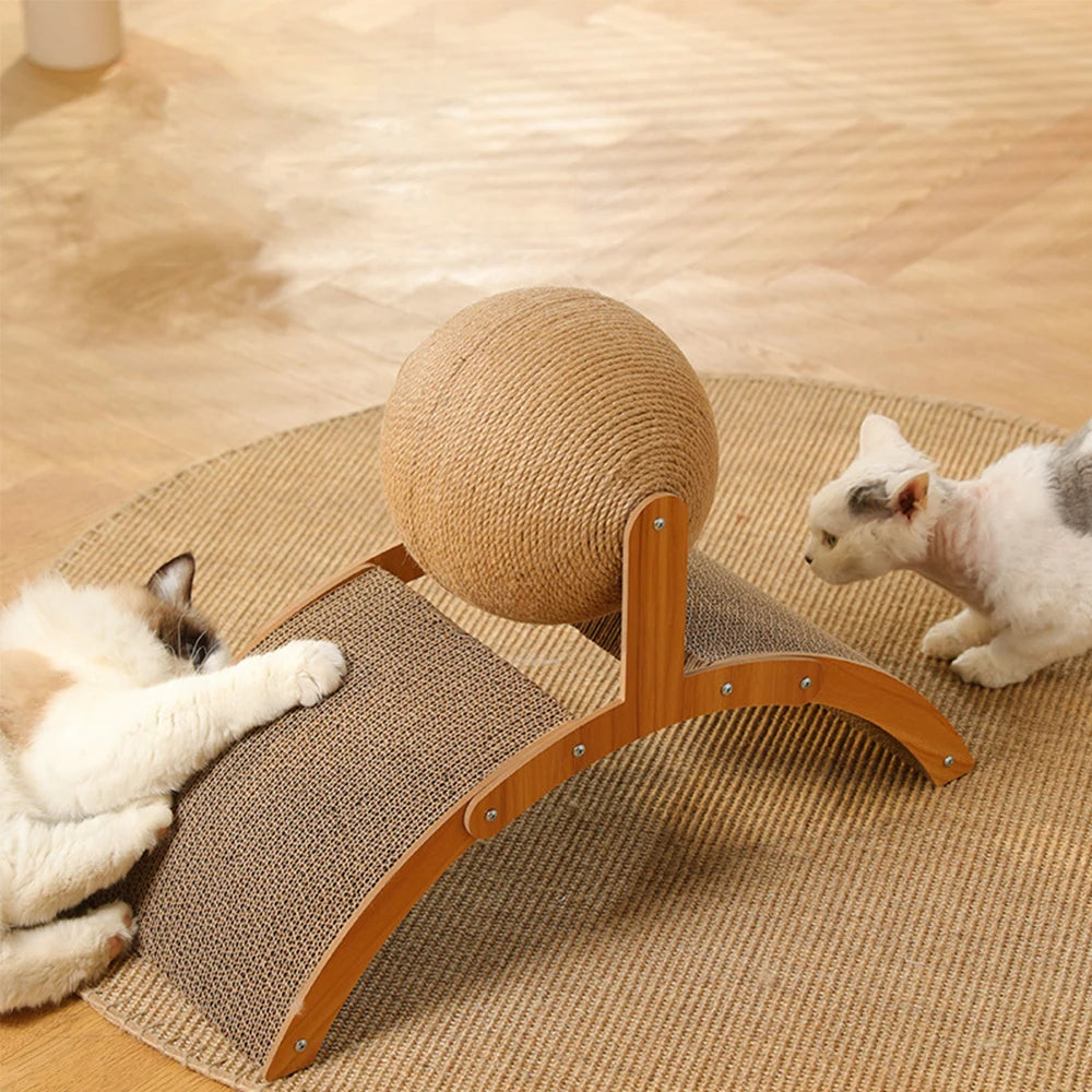 Wooden Cat Scratcher