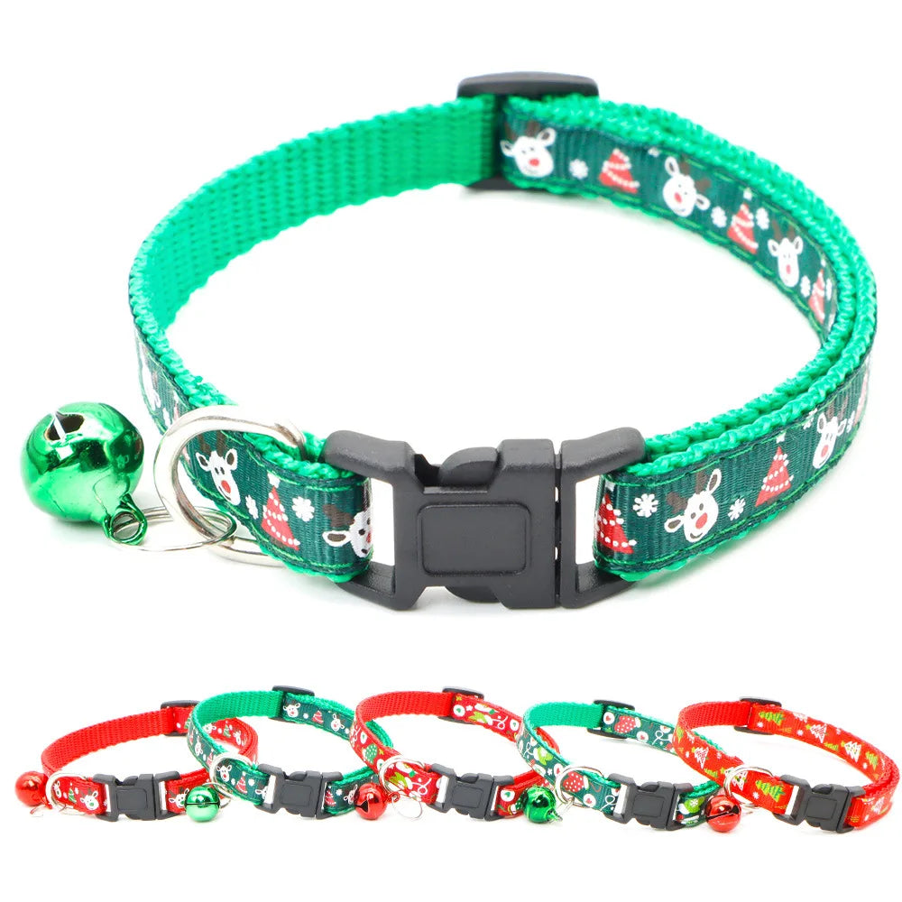 Christmas dog collar