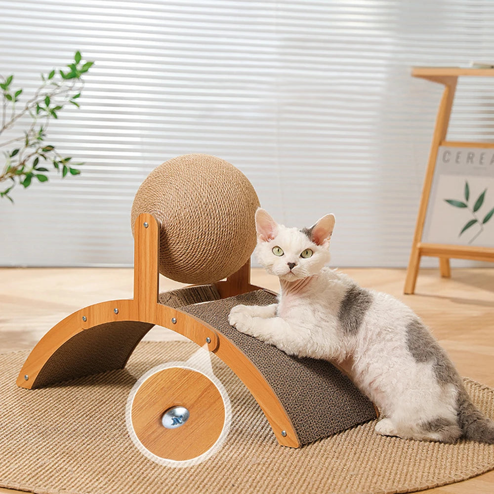 Wooden Cat Scratcher