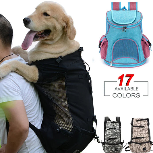 Reflective pet carrier backpack