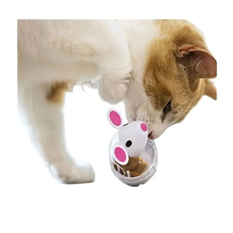 Interactive mouse toy feeder